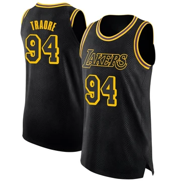Armel Traore ＃94 Los Angeles Lakers Swingman Black Men's Jersey - City Edition