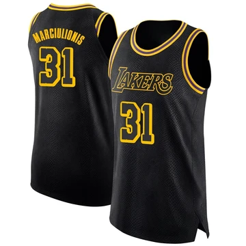 Augustas Marciulionis ＃31 Los Angeles Lakers Swingman Black Youth Jersey - City Edition