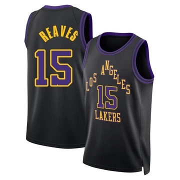 Austin Reaves ＃15 Los Angeles Lakers Swingman 2025/26 Men's Black City Edition Jersey