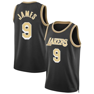 Bronny James ＃9 Los Angeles Lakers Swingman Black Men's Select Series Jersey