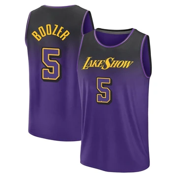 Carlos Boozer ＃5 Los Angeles Lakers 2024/25 Youth Purple Fast Break City Edition Jersey