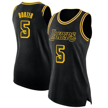 Carlos Boozer ＃5 Los Angeles Lakers Swingman Black Women's Jersey - City Edition