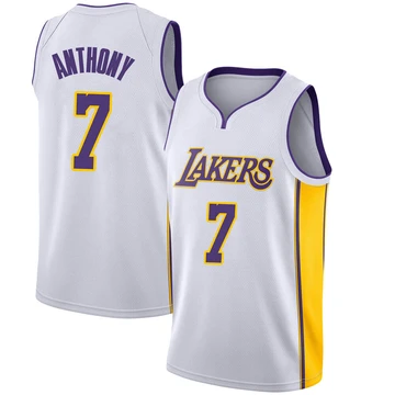 Carmelo Anthony ＃7 Los Angeles Lakers Swingman White Youth Jersey - Association Edition