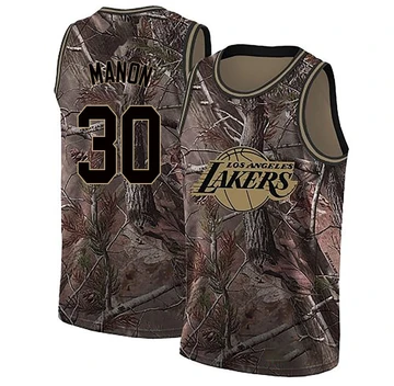 Chris Manon ＃30 Los Angeles Lakers Swingman Camo Youth Realtree Collection Jersey