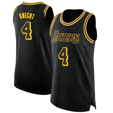 Dalton Knecht ＃4 Los Angeles Lakers Swingman Black Youth Jersey - City Edition