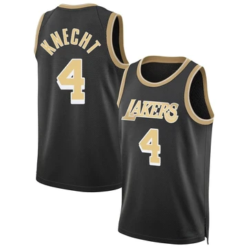 Dalton Knecht ＃4 Los Angeles Lakers Swingman Black Youth Select Series Jersey