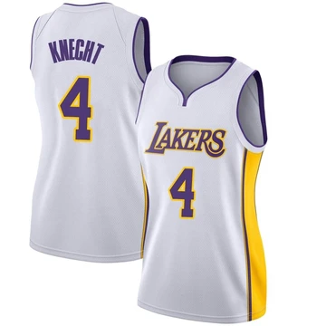 Dalton Knecht ＃4 Los Angeles Lakers Swingman White Women's Jersey - Association Edition