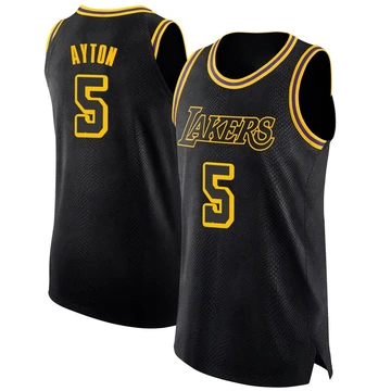 Deandre Ayton ＃5 Los Angeles Lakers Swingman Black Men's Jersey - City Edition