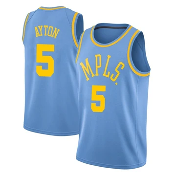 Deandre Ayton ＃5 Los Angeles Lakers Swingman Blue Youth Hardwood Classics Jersey