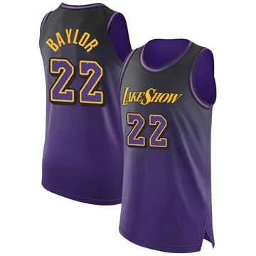 Elgin Baylor ＃22 Los Angeles Lakers Authentic 2024/25 Men's Purple City Edition Jersey