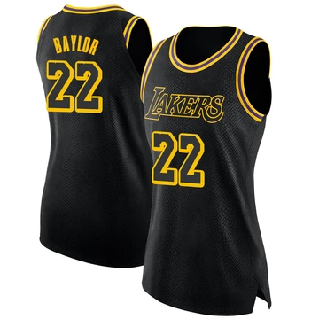 Elgin Baylor ＃22 Los Angeles Lakers Swingman Black Women's Jersey - City Edition