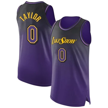 Ethan Taylor ＃0 Los Angeles Lakers Authentic 2024/25 Men's Purple City Edition Jersey