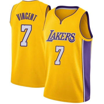 Gabe Vincent ＃7 Los Angeles Lakers Swingman Yellow Youth Jersey - Icon Edition