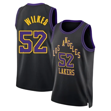 Jamaal Wilkes ＃52 Los Angeles Lakers Swingman 2025/26 Men's Black City Edition Jersey