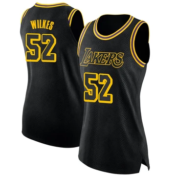 Jamaal Wilkes ＃52 Los Angeles Lakers Swingman Black Women's Jersey - City Edition