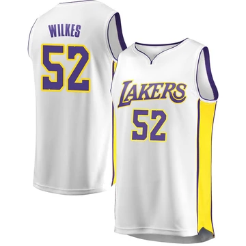 Jamaal Wilkes ＃52 Los Angeles Lakers White Men's Fast Break Jersey - Association Edition