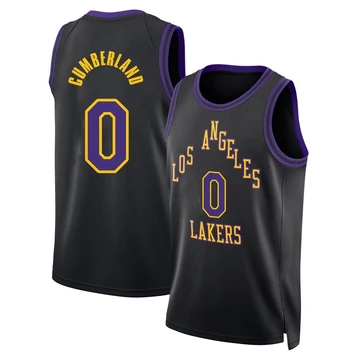 Jarron Cumberland ＃0 Los Angeles Lakers Swingman 2025/26 Youth Black City Edition Jersey