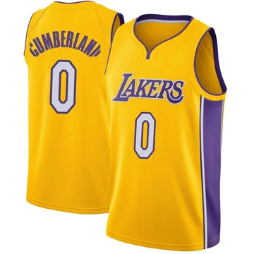 Jarron Cumberland ＃0 Los Angeles Lakers Swingman Yellow Youth Jersey - Icon Edition