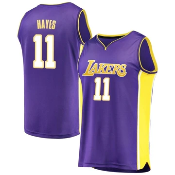 Jaxson Hayes ＃11 Los Angeles Lakers Purple Youth Fast Break Jersey - Statement Edition