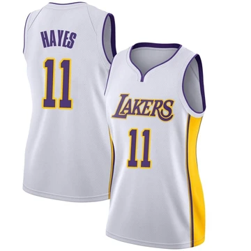 Jaxson Hayes ＃11 Los Angeles Lakers Swingman White Women's Jersey - Association Edition