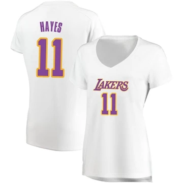 Jaxson Hayes ＃11 Los Angeles Lakers White Women's Fast Break Jersey - Association Edition