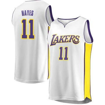 Jaxson Hayes ＃11 Los Angeles Lakers White Youth Fast Break Jersey - Association Edition