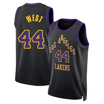 Jerry West ＃44 Los Angeles Lakers Swingman 2025/26 Youth Black City Edition Jersey