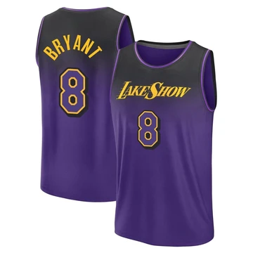 Kobe Bryant ＃8 Los Angeles Lakers 2024/25 Youth Purple Fast Break City Edition Jersey