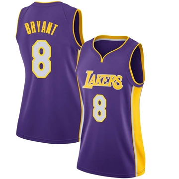 Kobe Bryant ＃8 Los Angeles Lakers Swingman Purple Women's Jersey - Statement Edition