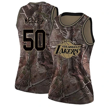 Kylor Kelley ＃50 Los Angeles Lakers Swingman Camo Women's Realtree Collection Jersey