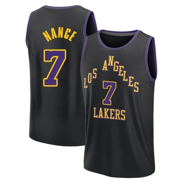 Larry Nance ＃7 Los Angeles Lakers 2025/26 Youth Fast Break Black City Edition Jersey