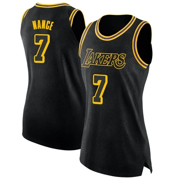 Larry Nance ＃7 Los Angeles Lakers Swingman Black Women's Jersey - City Edition