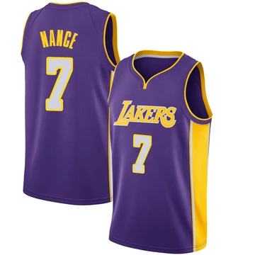 Larry Nance ＃7 Los Angeles Lakers Swingman Purple Men's Jersey - Statement Edition