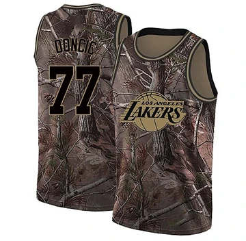 Luka Doncic ＃77 Los Angeles Lakers Swingman Camo Men's Realtree Collection Jersey