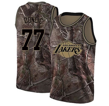 Luka Doncic ＃77 Los Angeles Lakers Swingman Camo Youth Realtree Collection Jersey