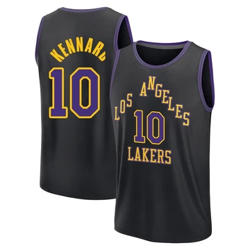 Luke Kennard ＃10 Los Angeles Lakers 2025/26 Men's Fast Break Black City Edition Jersey