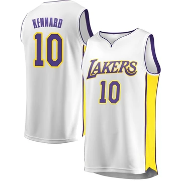 Luke Kennard ＃10 Los Angeles Lakers White Youth Fast Break Jersey - Association Edition
