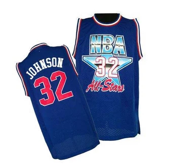 Magic Johnson ＃32 Los Angeles Lakers Swingman Blue Men's 1992 All Star Throwback Jersey