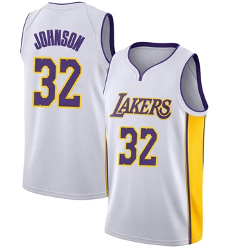 Magic Johnson ＃32 Los Angeles Lakers Swingman White Youth Jersey - Association Edition