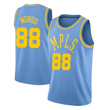 Markieff Morris ＃88 Los Angeles Lakers Swingman Blue Men's Hardwood Classics Jersey