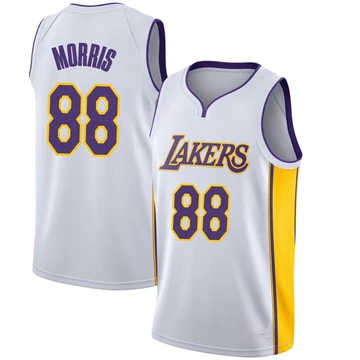 Markieff Morris ＃88 Los Angeles Lakers Swingman White Men's Jersey - Association Edition