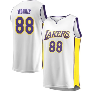 Markieff Morris ＃88 Los Angeles Lakers White Men's Fast Break Jersey - Association Edition