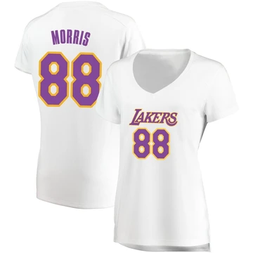 Markieff Morris ＃88 Los Angeles Lakers White Women's Fast Break Jersey - Association Edition