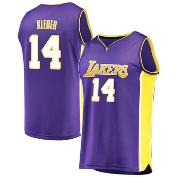 Maxi Kleber ＃14 Los Angeles Lakers Purple Men's Fast Break Jersey - Statement Edition