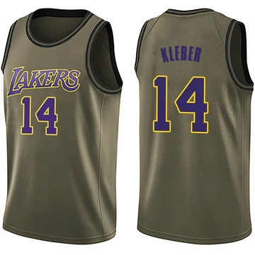 Maxi Kleber ＃14 Los Angeles Lakers Swingman Green Youth Salute to Service Jersey