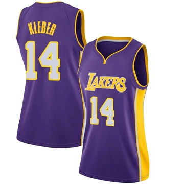 Maxi Kleber ＃14 Los Angeles Lakers Swingman Purple Women's Jersey - Statement Edition