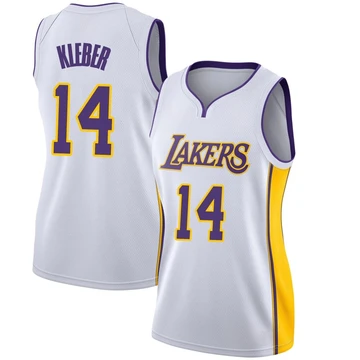 Maxi Kleber ＃14 Los Angeles Lakers Swingman White Women's Jersey - Association Edition