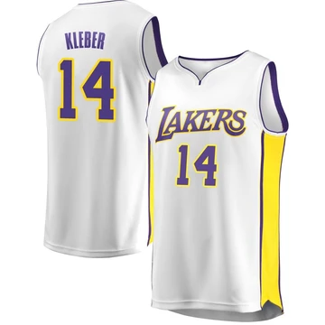Maxi Kleber ＃14 Los Angeles Lakers White Men's Fast Break Jersey - Association Edition