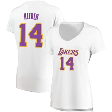 Maxi Kleber ＃14 Los Angeles Lakers White Women's Fast Break Jersey - Association Edition
