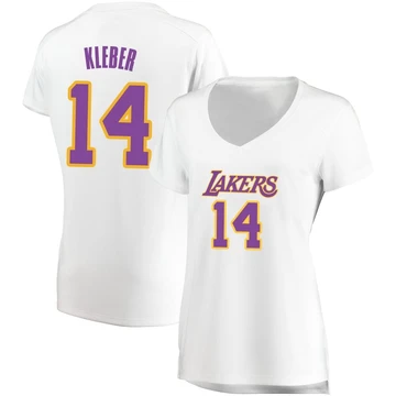 Maxi Kleber ＃14 Los Angeles Lakers White Women's Fast Break Jersey - Association Edition